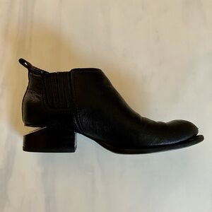 Alexander Wang Black Kori Ankle Boots with Cutout Heel 9.5